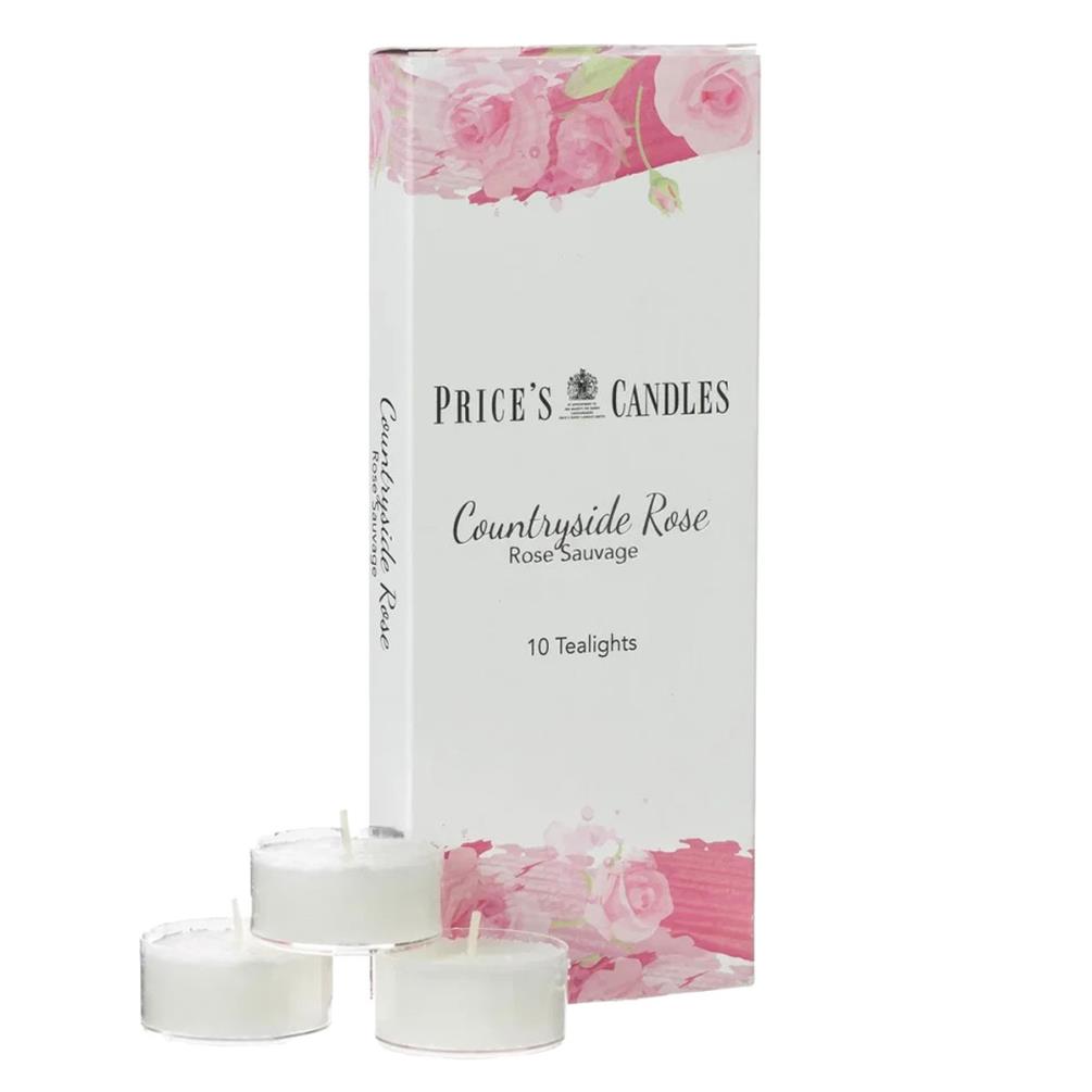 Price's Countryside Rose Tealights (Pack of 10) £2.09